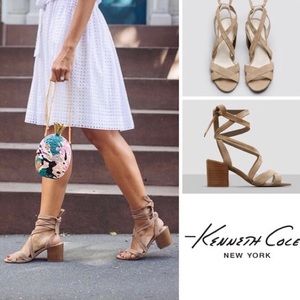 Kenneth Cole Victoria Suede Tie Up Sandals